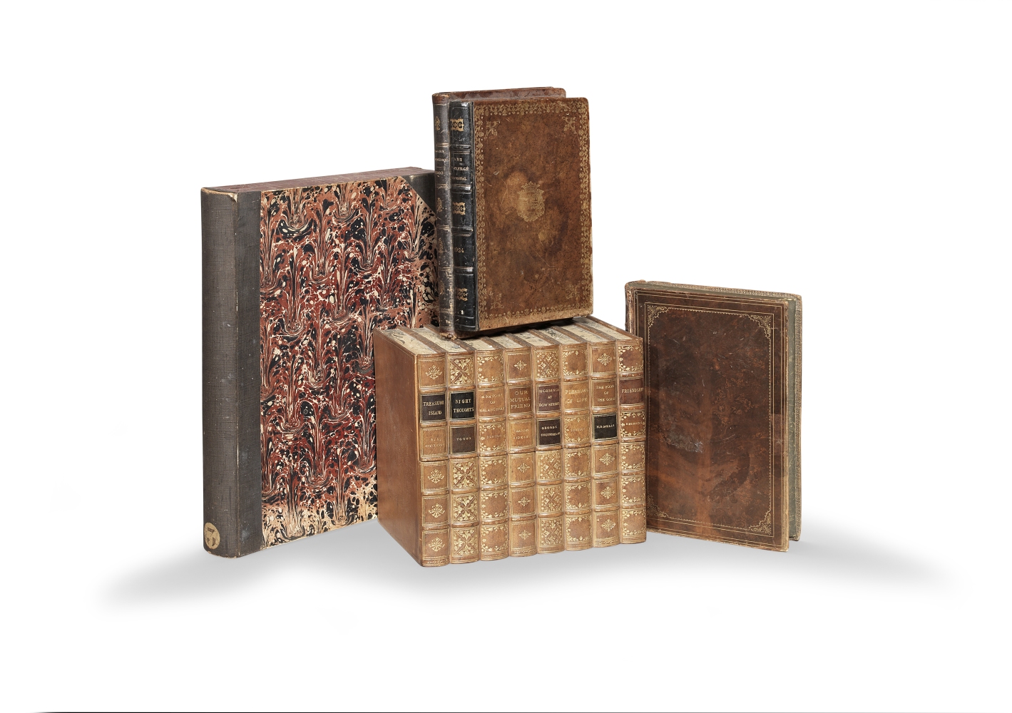 A collection of four 19th century book boxes (4)