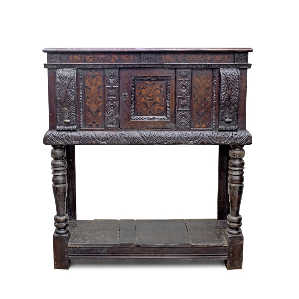 An early 17th century-style oak buffet