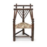 An ash Turner's chair Late 17th century and later