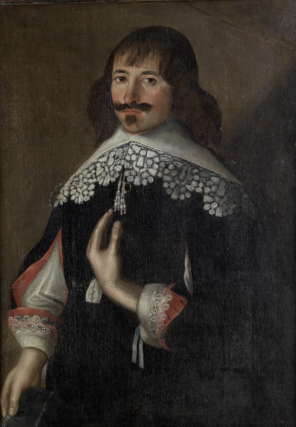 Circle of Gilbert Jackson (active England 1621-1642) A three-quarter portrait of a gentleman