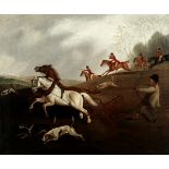 English School (19th Century) Call of the hunt