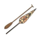 Two 19th century ethnographic tribal paddles