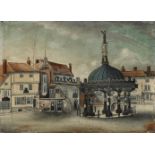 English School (18th Century) Ipswich Market Cross Unframed