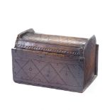 An unusual patinated pine domed top alms box Possibly Shetland, 18th / 19th century