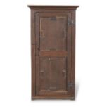 An 18th century style oak hall cupboard