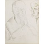 Jessica Dismorr (British, 1885-1939) Double Portrait 31 x 24.4 cm. (12 1/8 x 9 5/8 in.) (Executed...