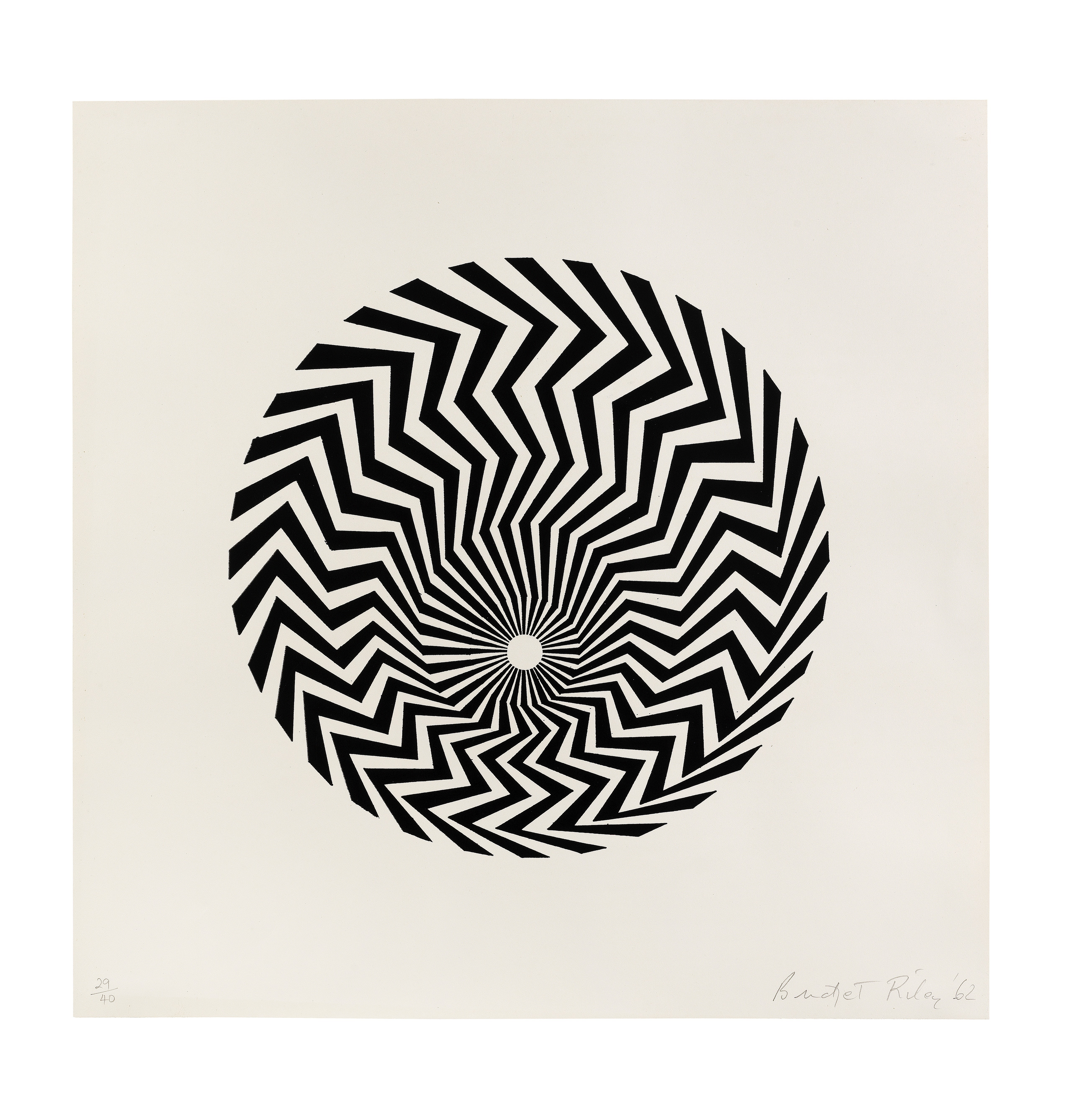 Bridget Riley (British, born 1931) Untitled (based on Primitive Blaze) (published by the artist, ...