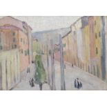 Vanessa Bell (British, 1879-1961) Street Scene in Tuscany 25.4 x 35.9 cm. (10 x 14 1/8 in.) (Pain...