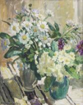 Dorothea Sharp R.B.A., R.O.I. (British, 1874-1955) Spring flowers 45.5 x 36.5 cm. (17 7/8 x 14 3/...