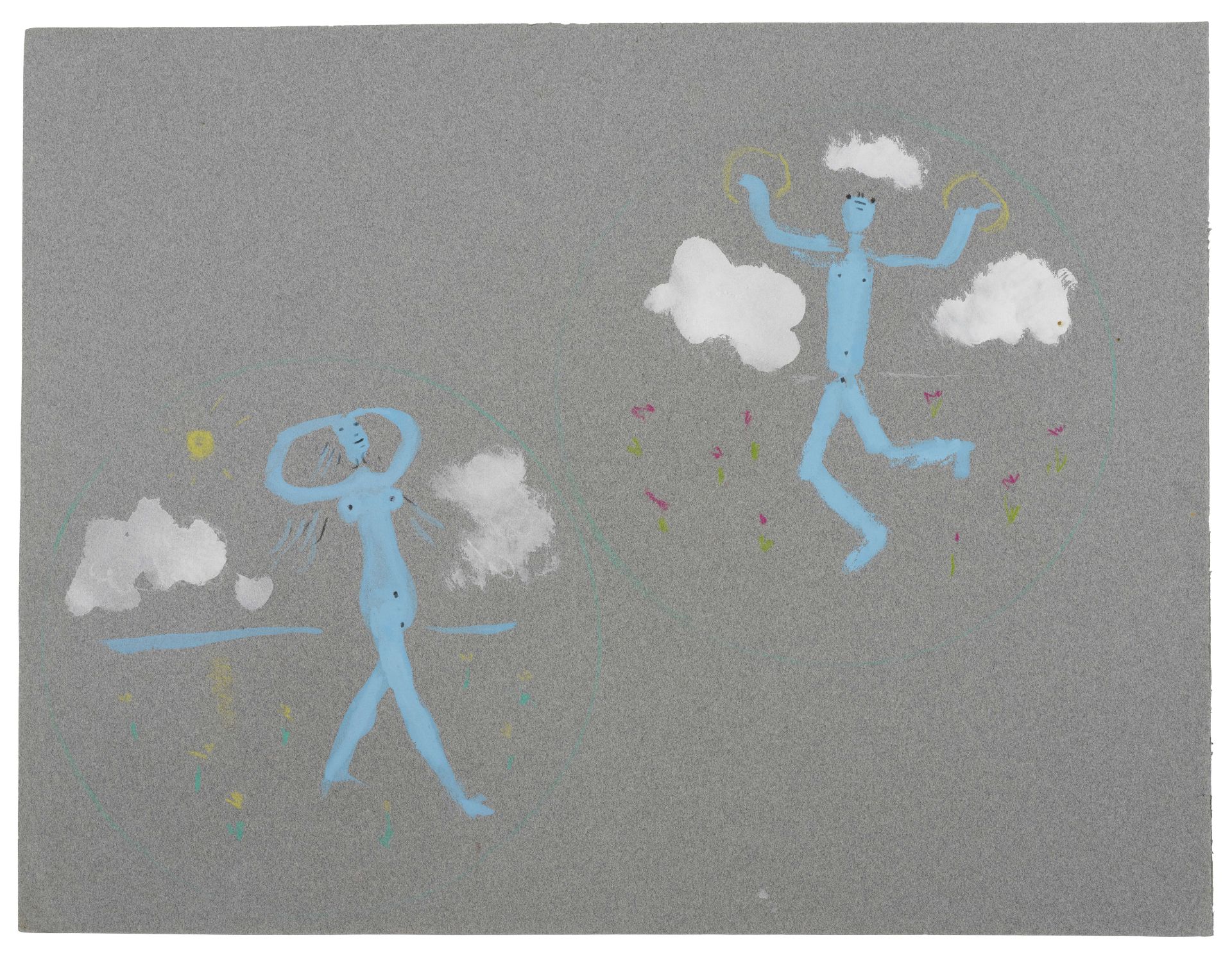 JEAN COCTEAU (1889-1963) Danseur aux cymbales et La belle bleue