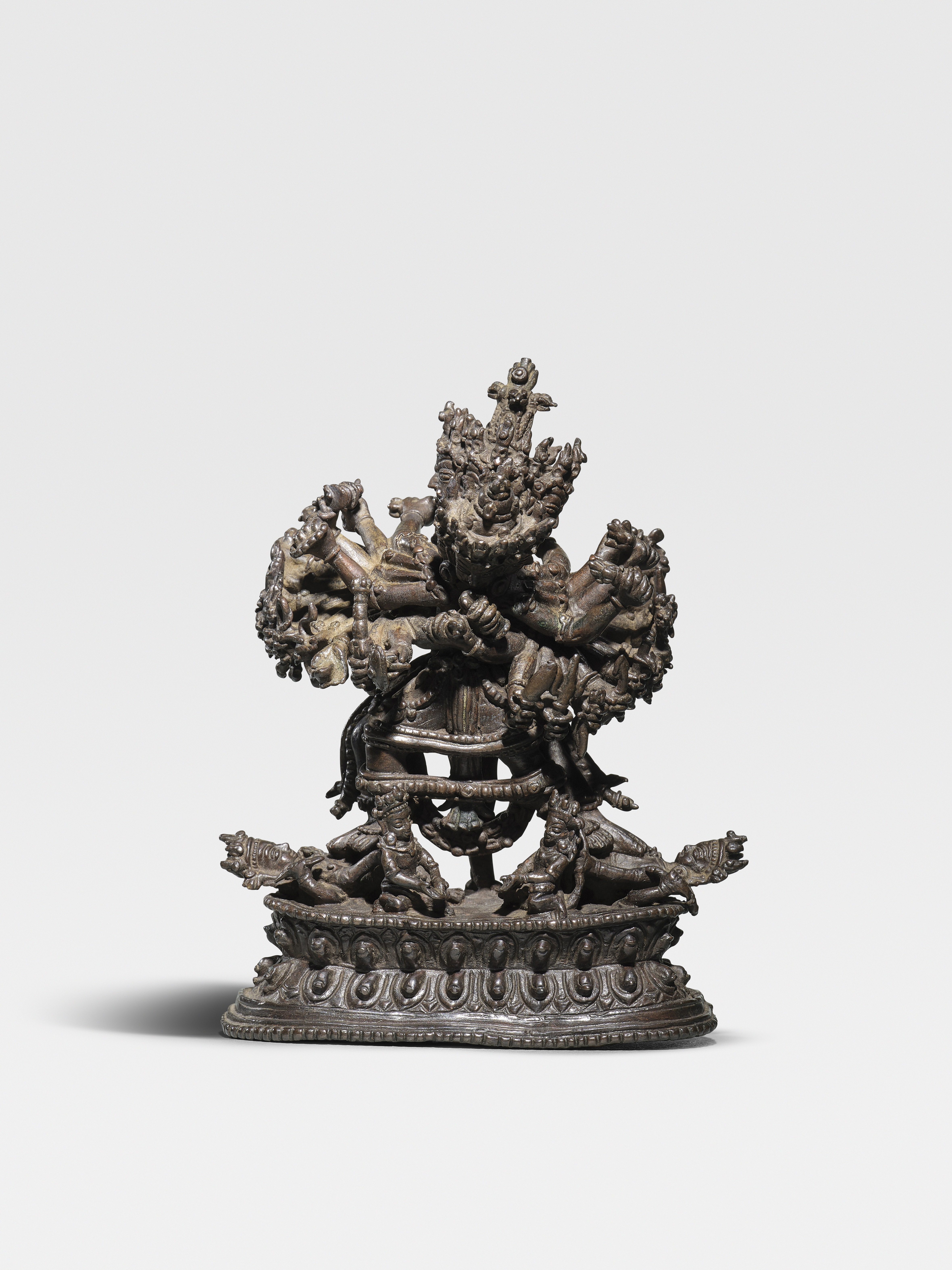 STATUETTE DE KALACHAKRA EN ALLIAGE DE CUIVRE N&#201;PAL, XVIIE/XVIIIE SI&#200;CLE