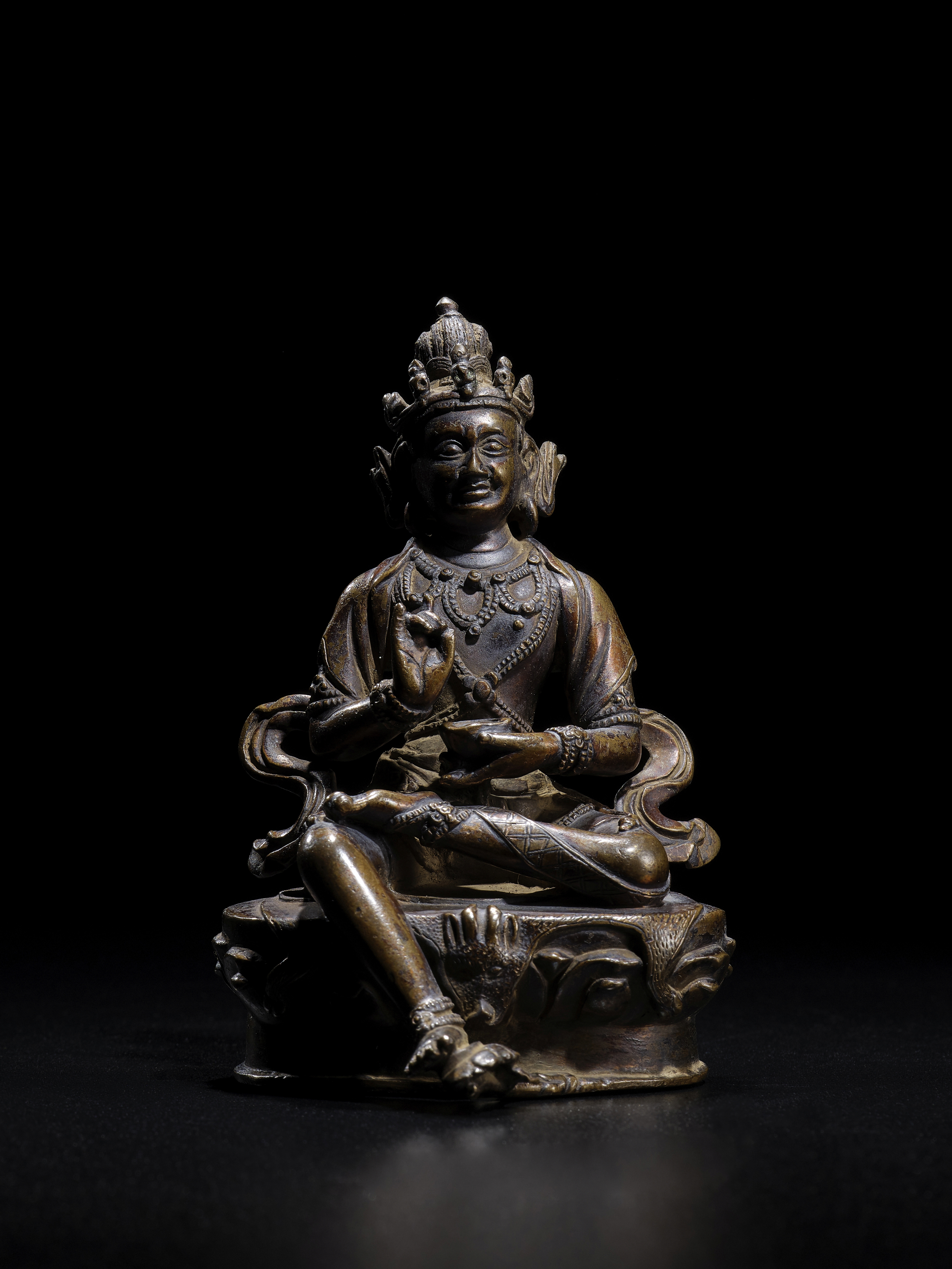 STATUETTE DE TILOPA EN ALLIAGE DE CUIVRE TIBET, XVIIE/XVIIIE SI&#200;CLE