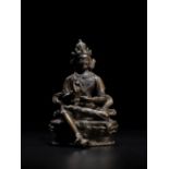 STATUETTE DE TILOPA EN ALLIAGE DE CUIVRE TIBET, XVIIE/XVIIIE SI&#200;CLE