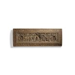 COUVERTURE DE PRAJNAPARAMITA SUTRA EN BOIS SCULPT&#201; TIBET, XIVE/XVE SI&#200;CLE