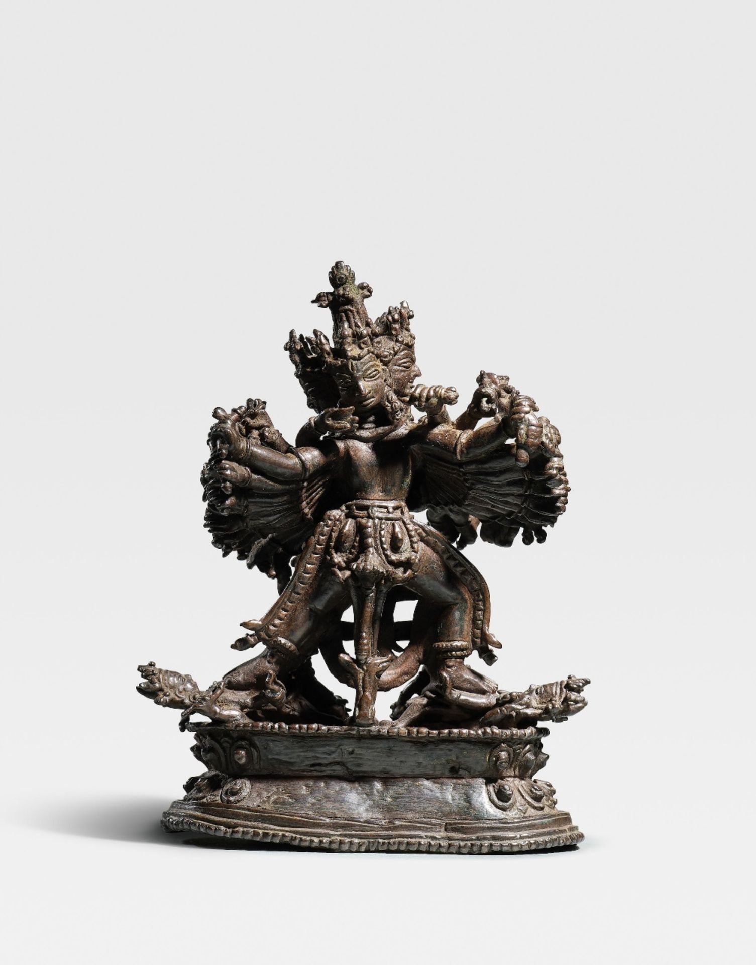 STATUETTE DE KALACHAKRA EN ALLIAGE DE CUIVRE N&#201;PAL, XVIIE/XVIIIE SI&#200;CLE - Image 2 of 3