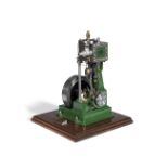 A MODEL VERTICAL INDUSTRIAL STEAM ENGINE, ENGLISH, 20TH CENTURY,