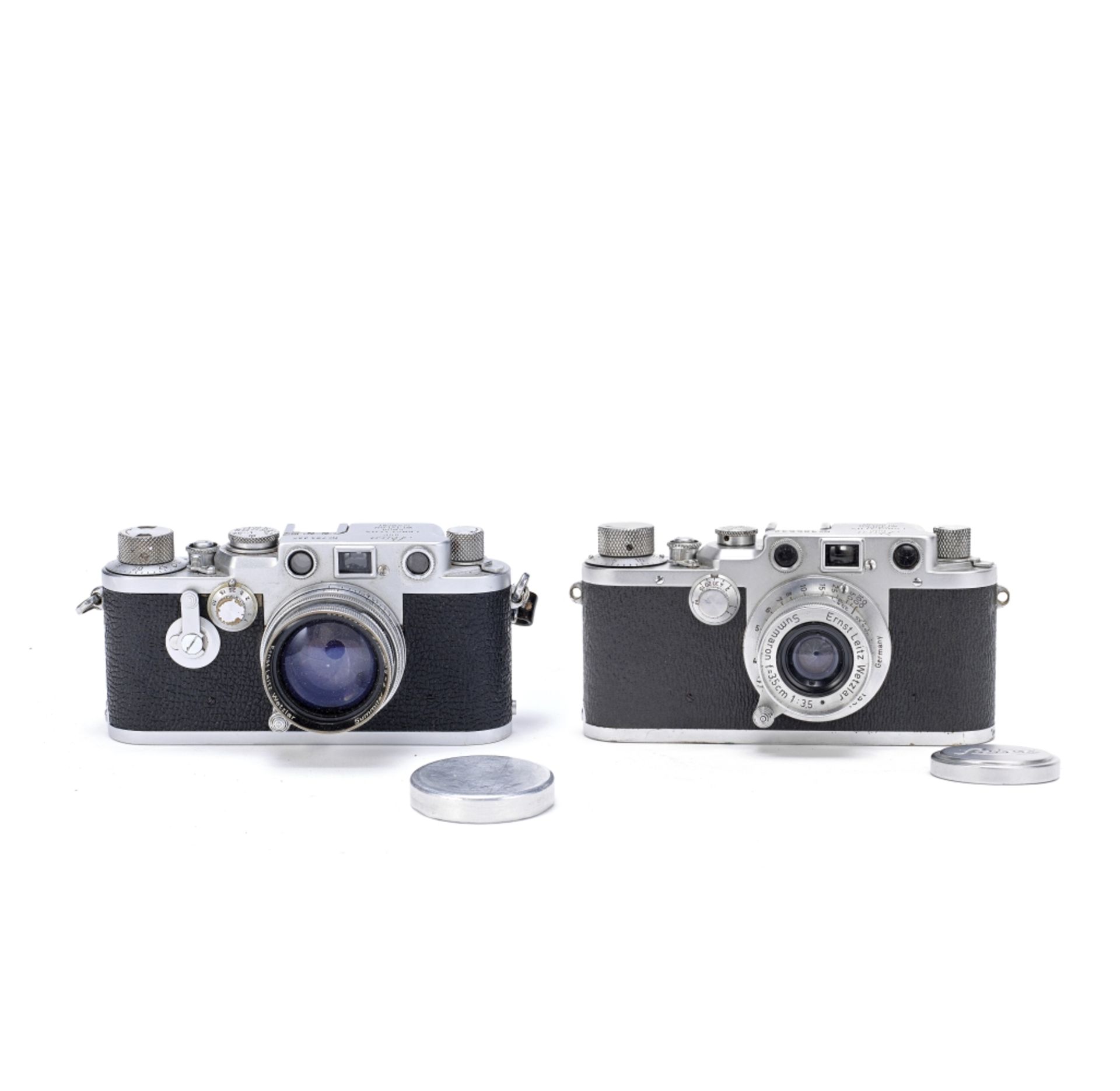 A LEICA IIIc AND A LEICA IIIf, 1950's, (qty)