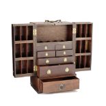 A VERY LARGE MAHOGANY APOTHECARY CHEST, ENGLISH, EARLY 19TH CENTURY,