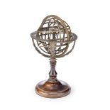 A BRASS ARMILLARY SPHERE, ITALIAN, PROBABLY 17TH CENTURY,