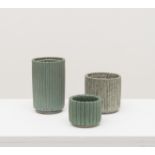 Arne Bang Set of three vases, model nos. 117, 128 and 129, circa 1937