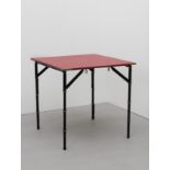 Jacques Adnet Folding games table, 1950-1955