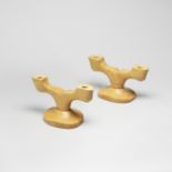 Alexandre Noll Pair of two-armed candleholders, circa 1950