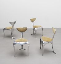 Mark Brazier-Jones Set of eight 'Dolphin' chairs, designed 1990, executed 1998