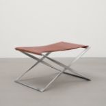 Poul Kjaerholm Folding stool, model no. PK 91, designed 1961, produced 1962-1981