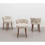 Attributed to Berga M&#246;bler Set of three chairs, 1940s-1950s