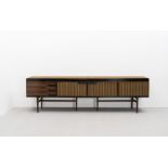 David Powell Unique 'Heal's' two-part sideboard, designed 1964