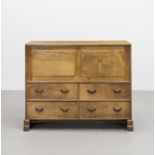 Ernest Gimson Cabinet, designed for a private commission, Park House, Edgbaston, circa 1908