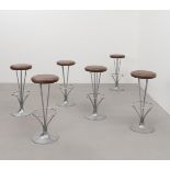 Piet Hein Set of six bar stools, model no. FL 9511, 1979