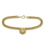 Chanel: a Gold Rue Cambon Medallion Choker Necklace early 1980s