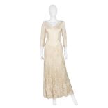 Valentino Couture: an Ivory Silk and Lace Gown Spring/Summer 2006 (includes copy of original fash...