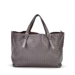 Bottega Veneta: a Large Brown Intrecciato Cesta Tote Bag (includes dust bag)