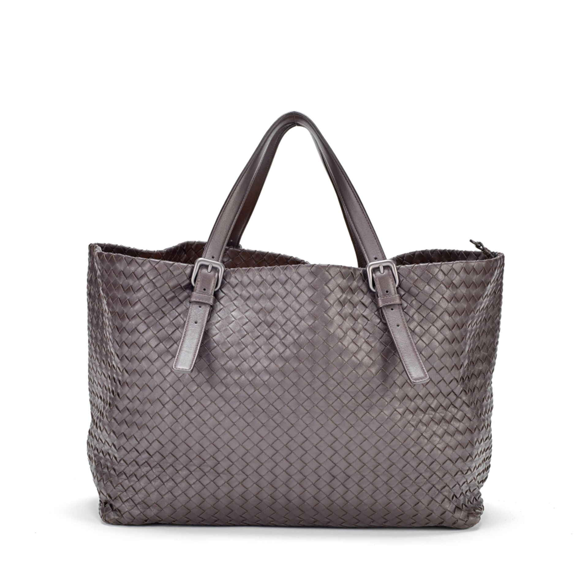 Bottega Veneta: a Large Brown Intrecciato Cesta Tote Bag (includes dust bag)