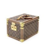 Louis Vuitton: a Monogram Boite Flacons Train Case 1990s (includes lift out compartment, keys, lu...