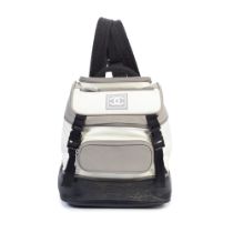 Chanel: a Grey and Black Sports CC Backpack 2000-02 (includes serial sticker and dust bag)