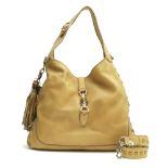 Gucci: a Mustard Yellow New Jackie Bamboo Shoulder Bag (includes dust bag)