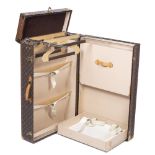 Louis Vuitton: a Monogram Wardrobe 85 Casier Trunk (includes keys)