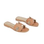 Herm&#232;s: a Pair of Gold Oran Sandals c.2022 (includes dust bags and box)
