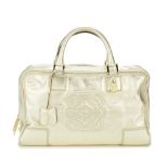 Loewe: a Gold Amazona Bowling Bag (includes padlock, keys, cloche and dust bag)