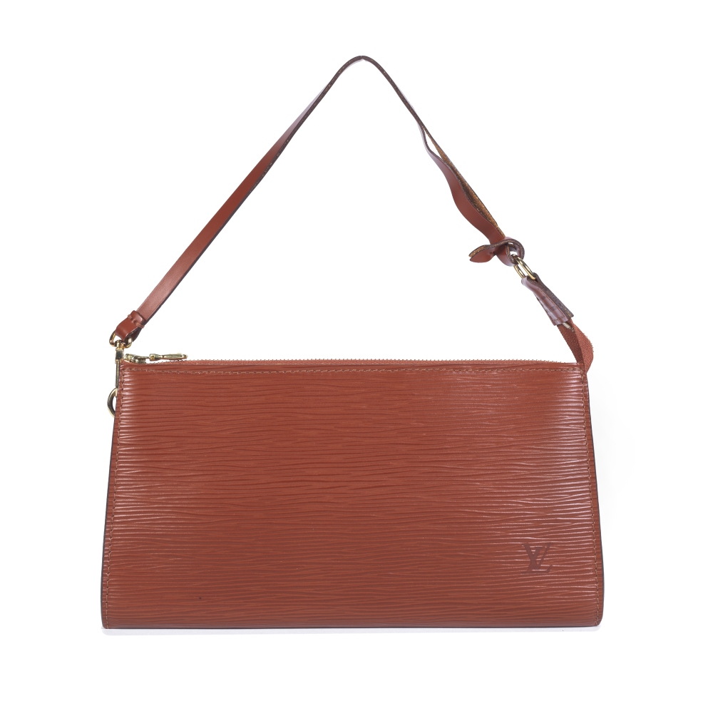 Louis Vuitton: a Terracotta Epi Leather Pochette 1999 (includes dust bag)