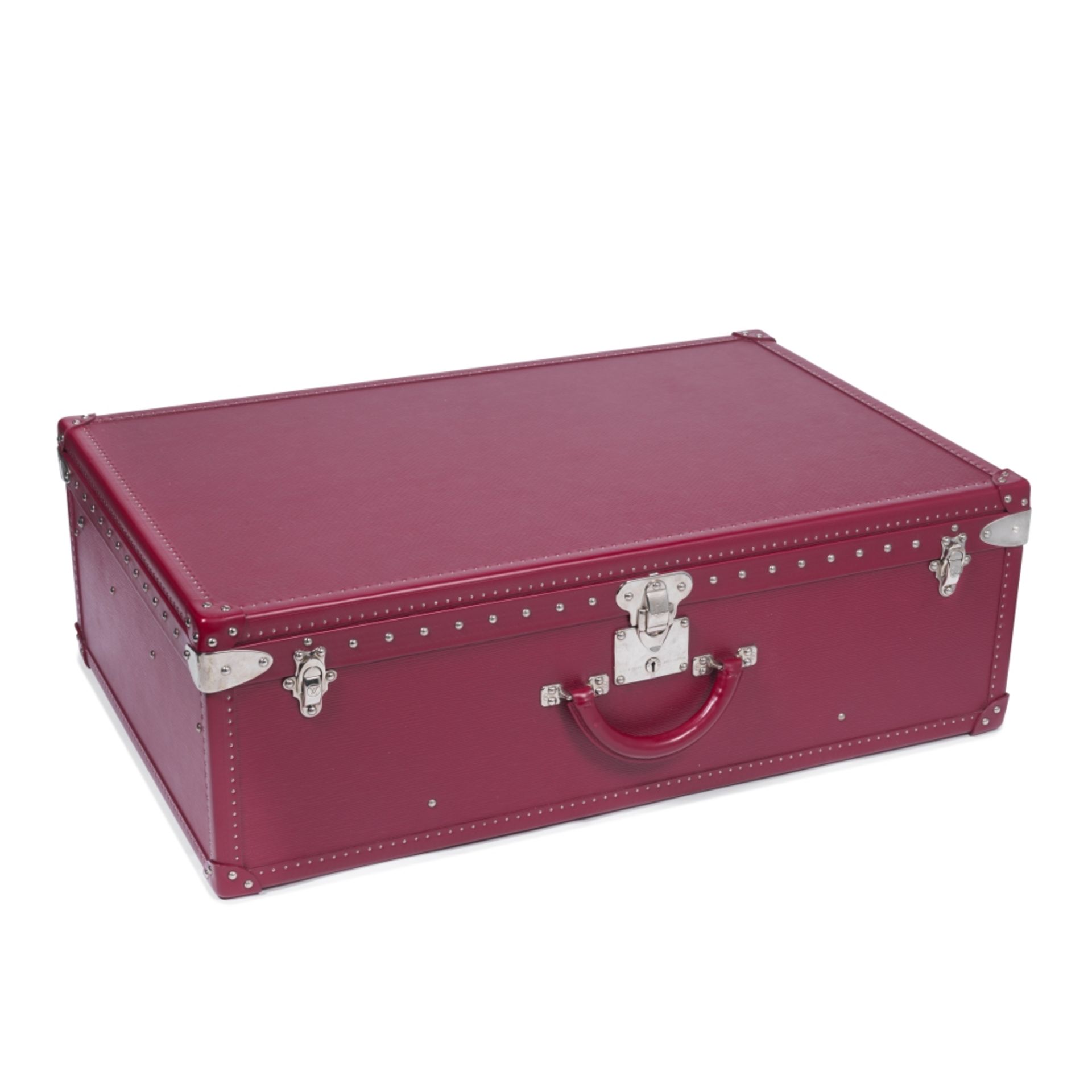 Louis Vuitton: a Fuchsia Epi Leather Alzer 80 (includes padlock, keys, cloche, luggage tag and du...