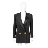 Gianni Versace: a Black Wool Blazer 1990s