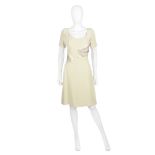 Valentino Couture: a Cream Silk A-line Dress Spring/Summer 2008 (includes copy of original fashi...