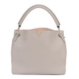 Louis Vuitton: a Grey and Pink Lambskin Tournon Hobo Bag Autumn/Winter 2015 (includes booklets an...