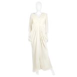 Valentino Couture: an Ivory Silk Grecian Style Gown Spring/Summer 2007 (includes copy of original...