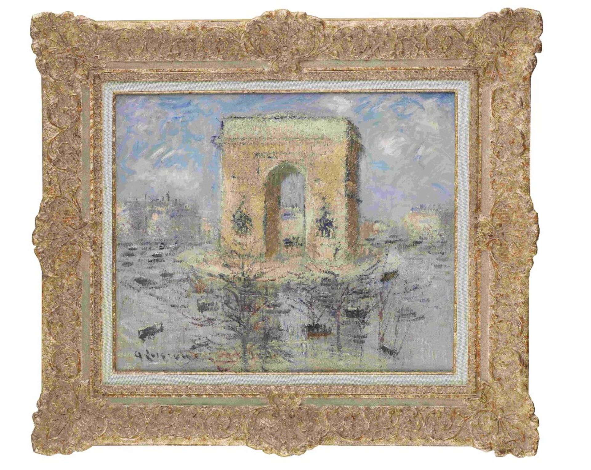 GUSTAVE LOISEAU (1865-1935) La place de l'Etoile (Painted circa 1929) - Bild 2 aus 2