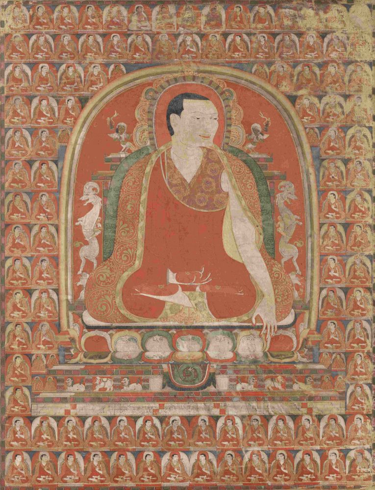 A Rare and Important Tibetan Portrait commissioned for Taklung Monastery from The Collection of Mimi Lipton